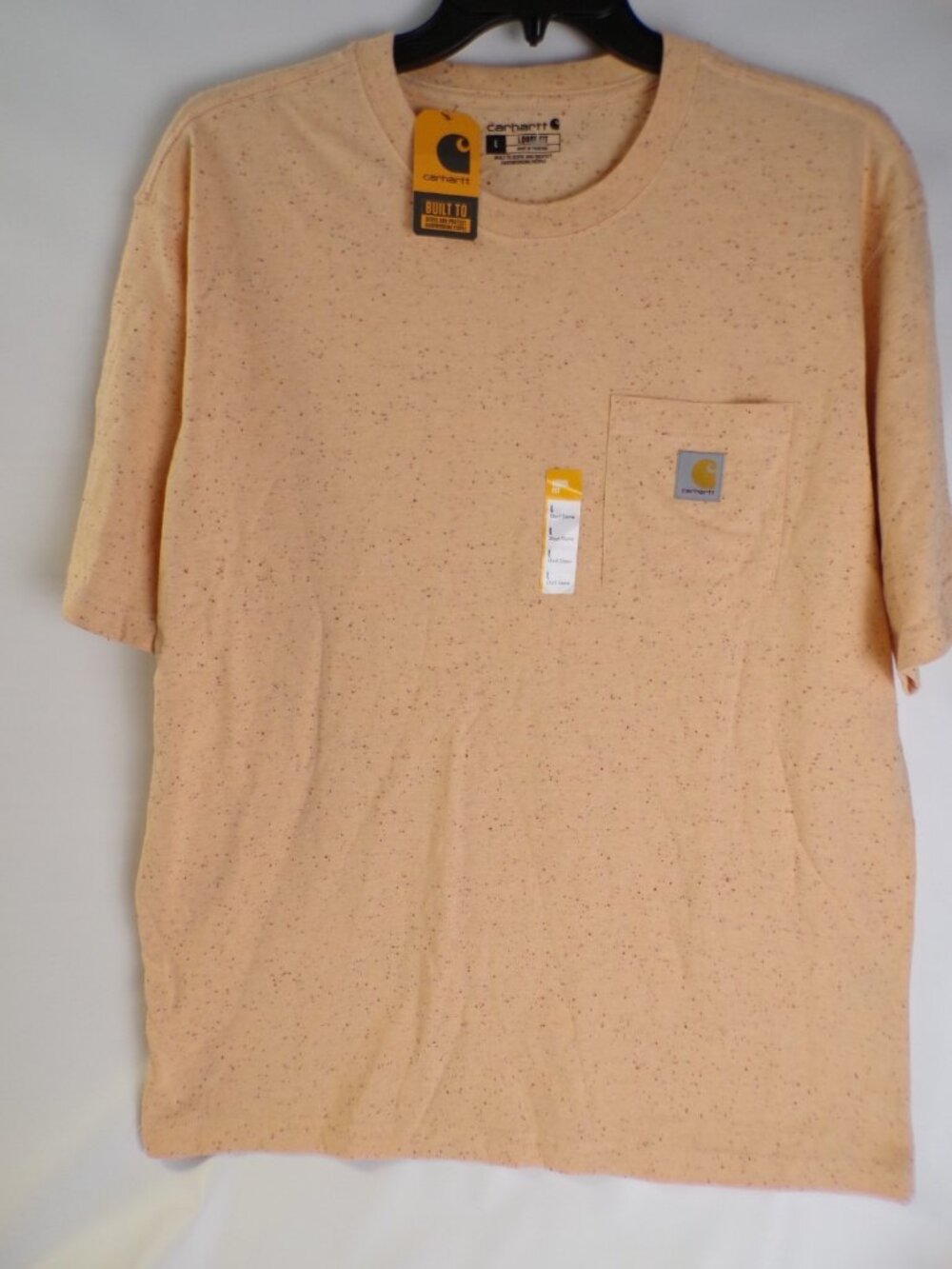 Carhartt K87 Loose Fit Speckled Short Sleeve Pocket T-Shirt Mens Size Large (B15